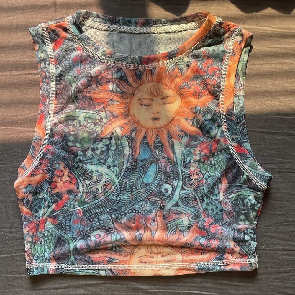 SHEIN size medium, sheer top